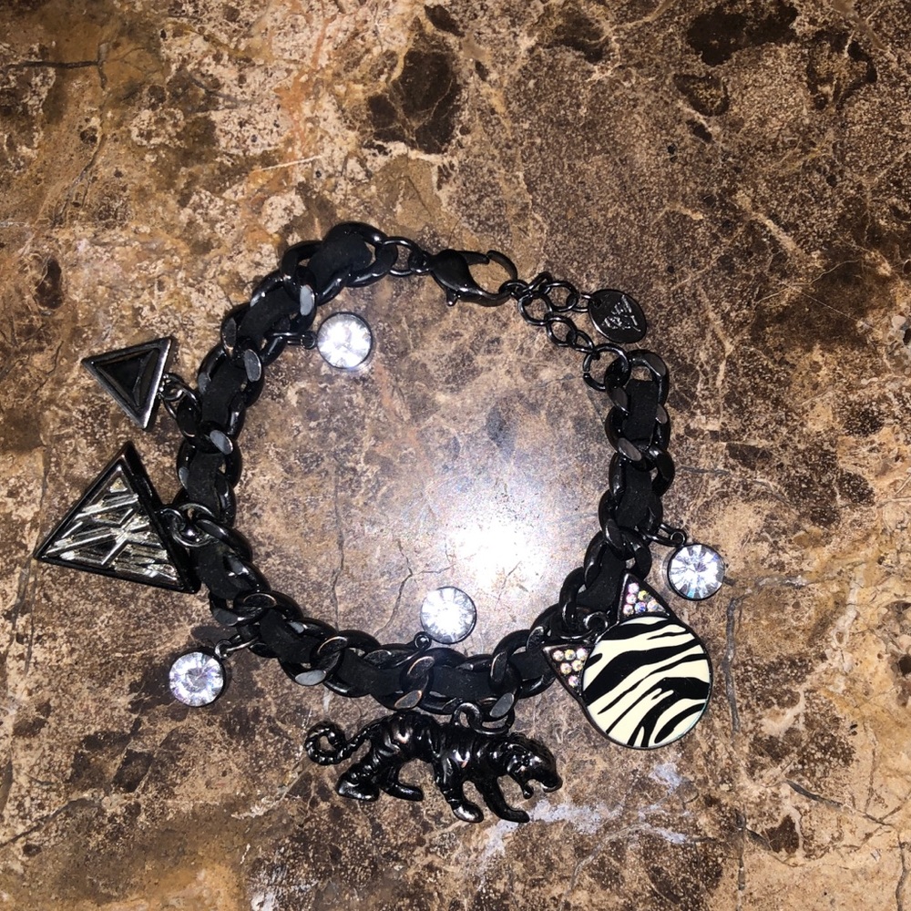 Katy Perry Roar Prism Tigery Kitty Cat Charm Bracelet Logo Metal